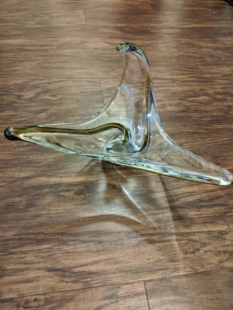 Chalet Canada Hand Blown Glass Art 1960s70s Vintage