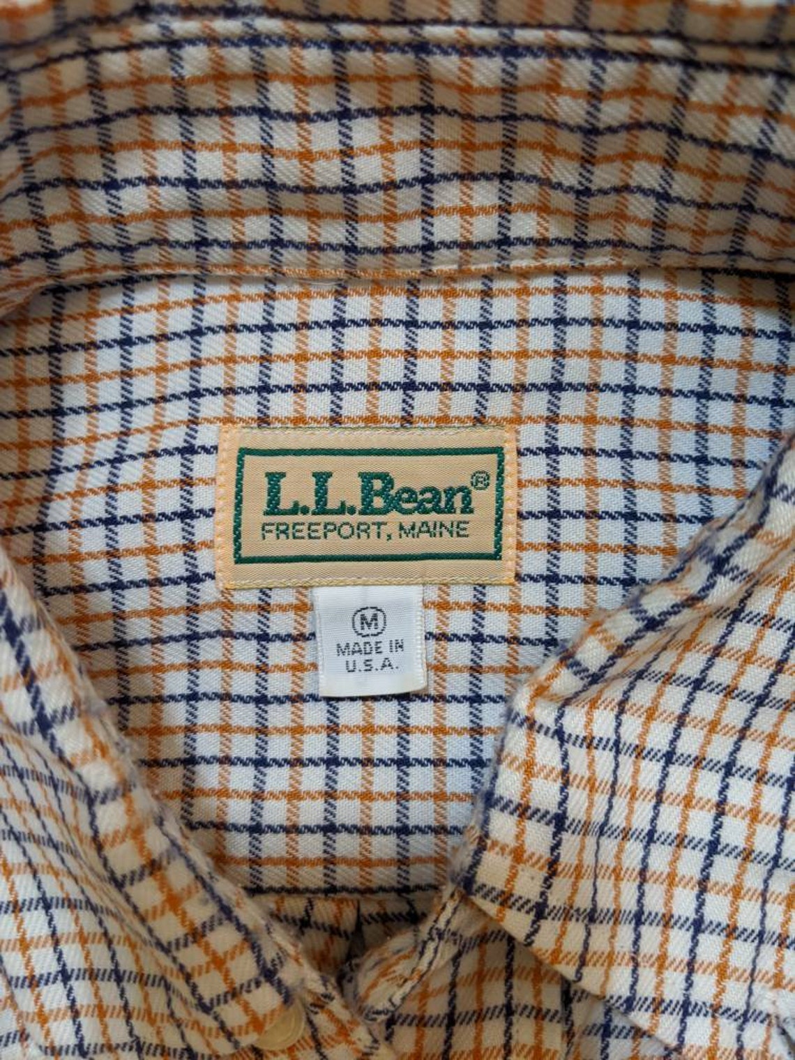 LL Bean 80s/90s Vintage Button Up Made in USA | Etsy