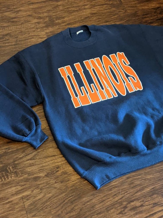 University of Illinois Sweater 1990s Vintage - image 2