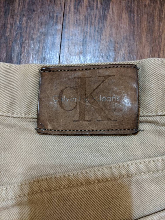 Calvin Klein Khaki Jeans 1990s Vintage Made in USA - image 7