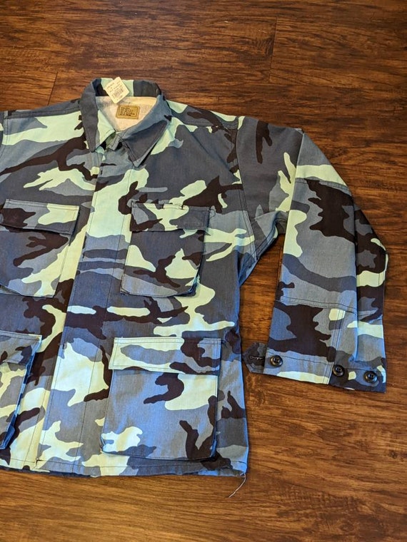 US Military Midnight Blue Woodland Camouflage Coat/Ja… - Gem