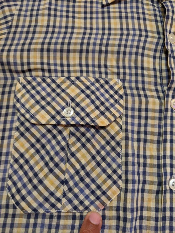 Lee 2 Pocket Plaid Shirt 1960s/70s Vintage - image 7