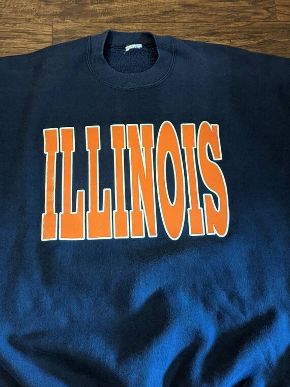 University of Illinois Sweater 1990s Vintage - image 4