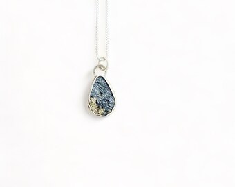 Vermont pyrite in sterling silver pendant