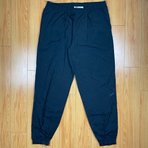 Vintage 90's Nike Cuffed Nylon Splash Track Pants | XL | Black