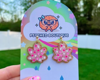 420 | Marijuana | Weed | Cannabis | Pot Leaf Sugar Cookie Earrings