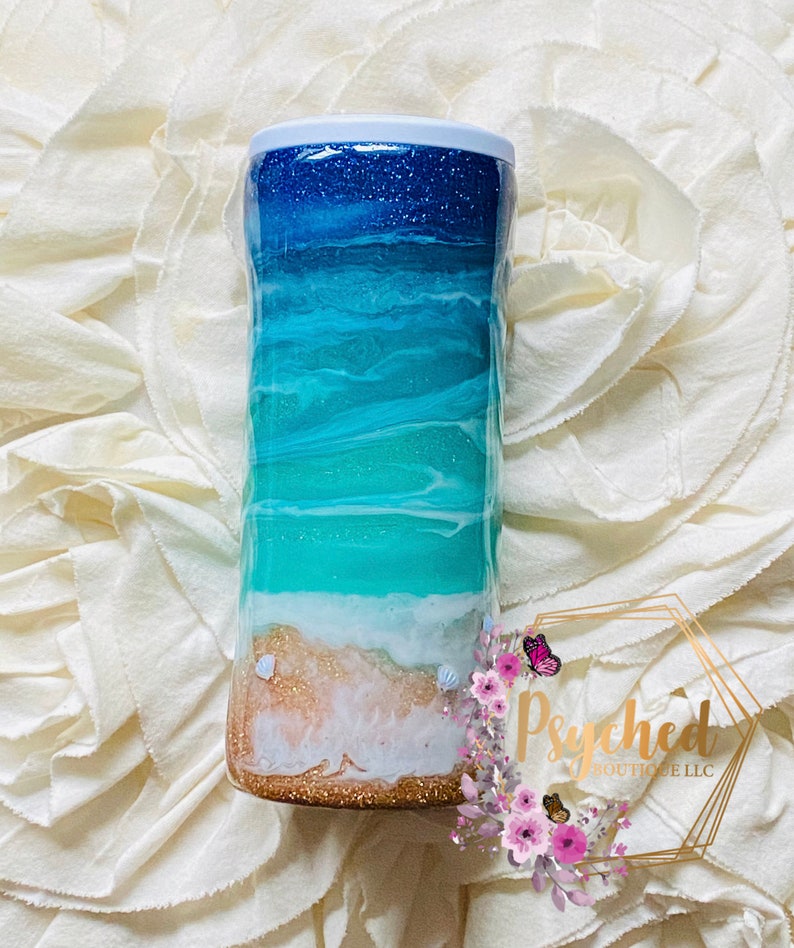 Beach Themed Tumbler Ocean Themed Tumbler Beach Tumbler Etsy