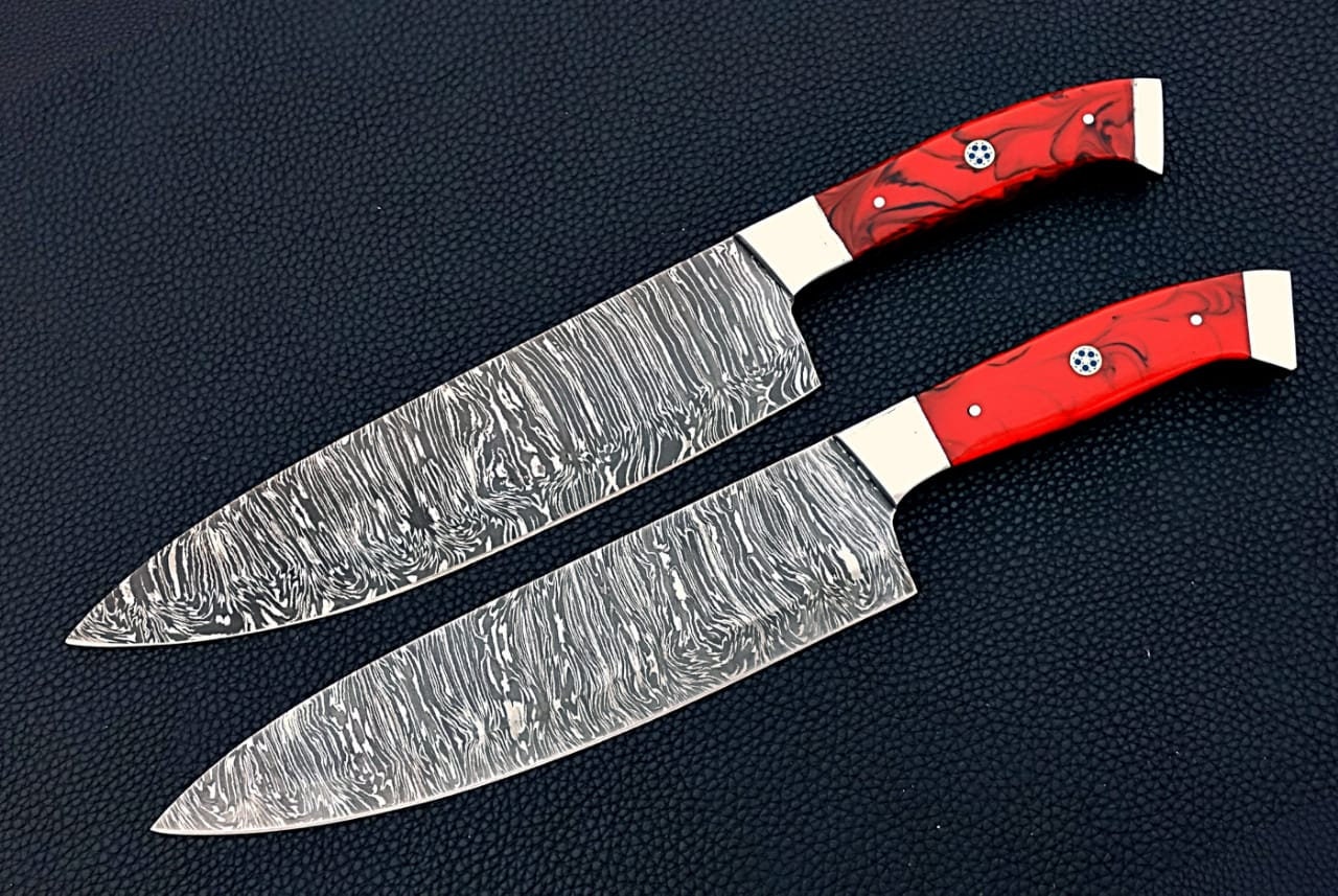 Custom made chef knife set/2Pcs kitchen knife set with Etsy