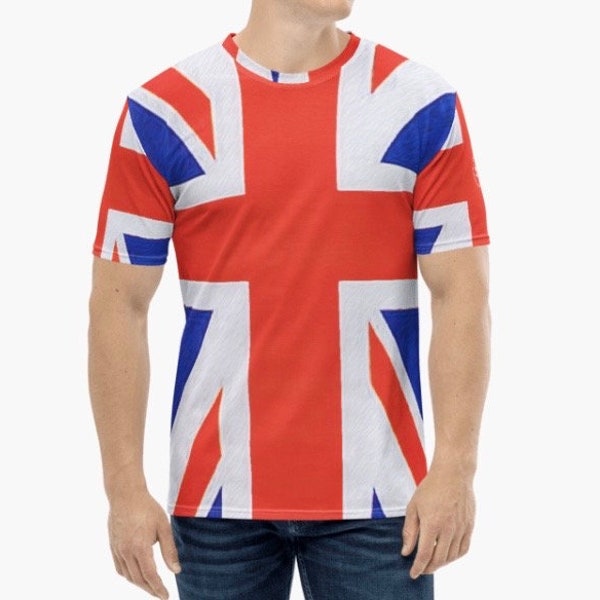 Rockoff Trade Herren T-Shirt - Union Jack Design In Retail Packung