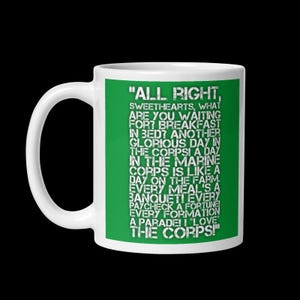 Aliens 1986 movie Apone Quote Mug 11oz - 20oz  &quot;Another glorious day in the Corps!&quot;