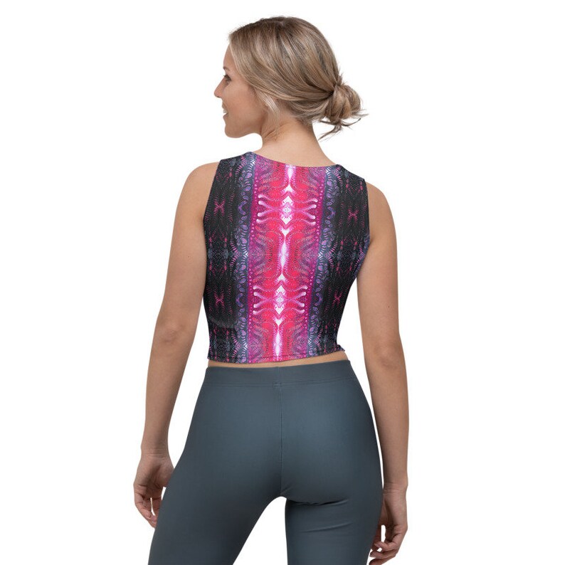 Black Cherry Flow Crop Top