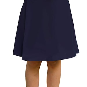 Knee Length Skort for Girls tween junior Black Etsy