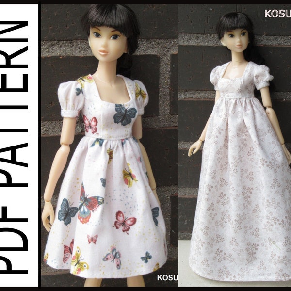 PDF pattern to make the models of the photo, for Momoko dolls, it will also suit Kurhn dolls.