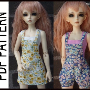 PDF pattern to make the models of the photo for Minifee dolls. A line, small bust.