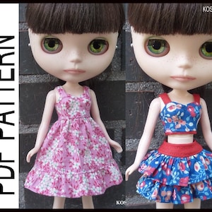 PDF pattern to make the models of the photo, for Neo Blythe size.