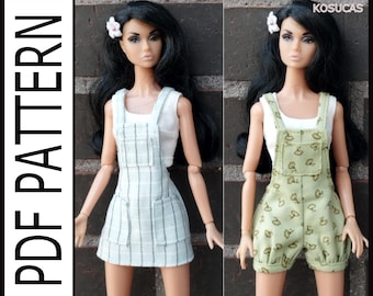 PDF doll clothing patterns for Poppy Parker / Regular and similar size 11.5 inch dolls.