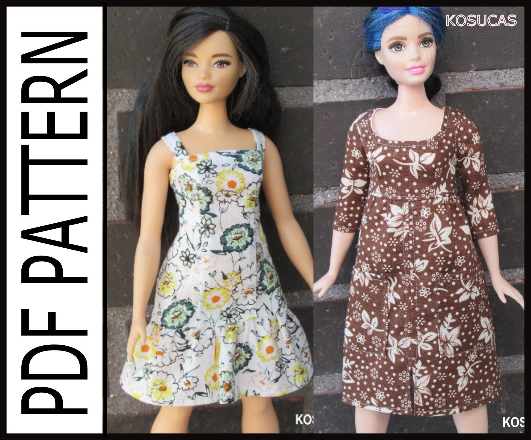 PDF Pattern to Make a Dress for Descendants Dolls Size. 