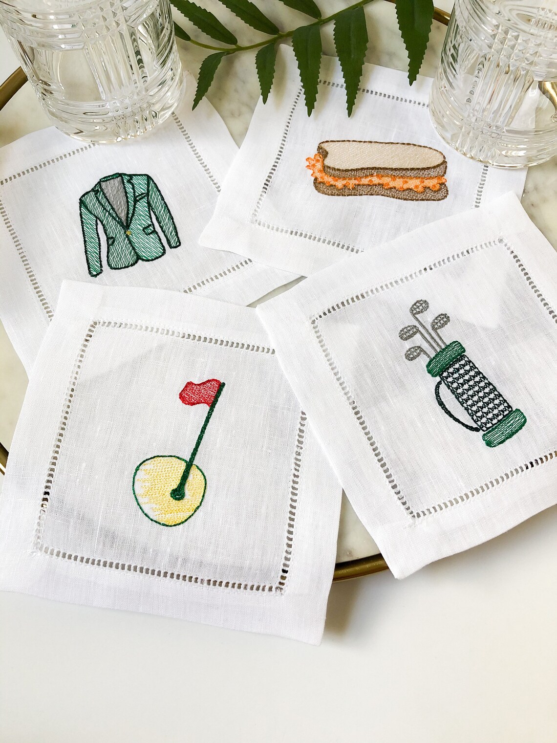 Masters Golf Cocktail Napkins Golf Cocktail Napkins Masters Etsy