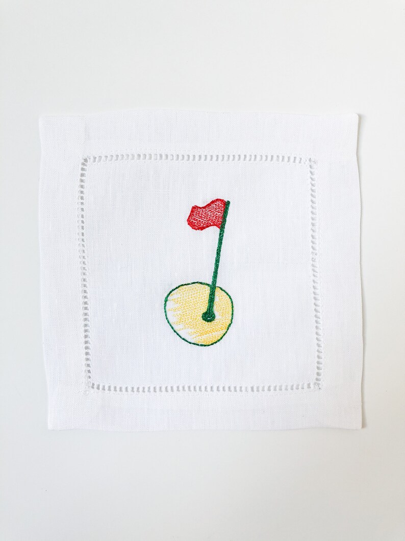 Masters Golf Cocktail Napkins Golf Cocktail Napkins Masters Etsy