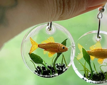 CUSTOM Mini Aquarium Fish Earrings