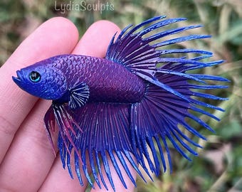 Custom Fish Magnet | Polymer Clay Fridge Magnet Fish Art
