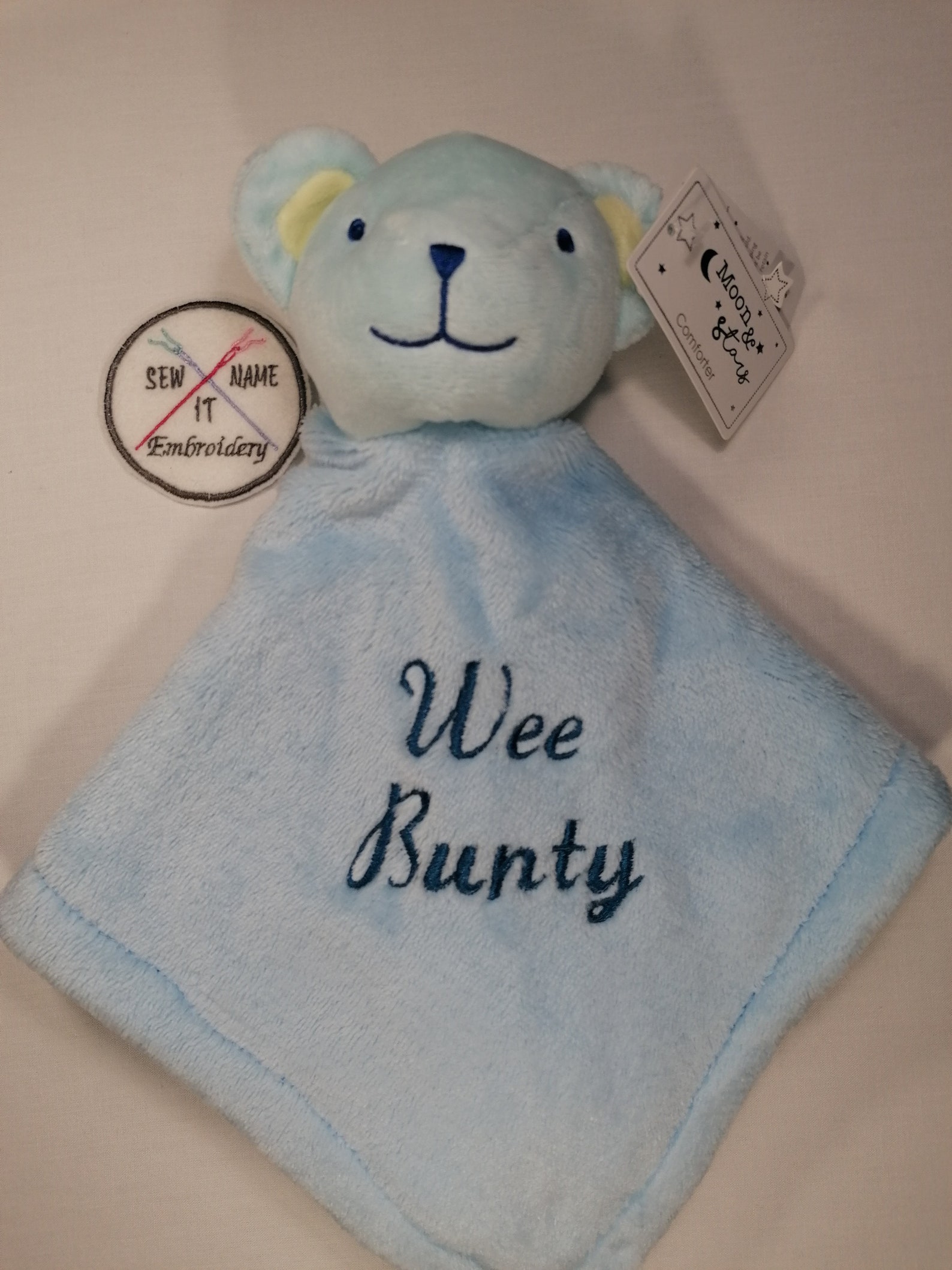Personalised Baby Comforter teddy Comfort blanket New baby Etsy