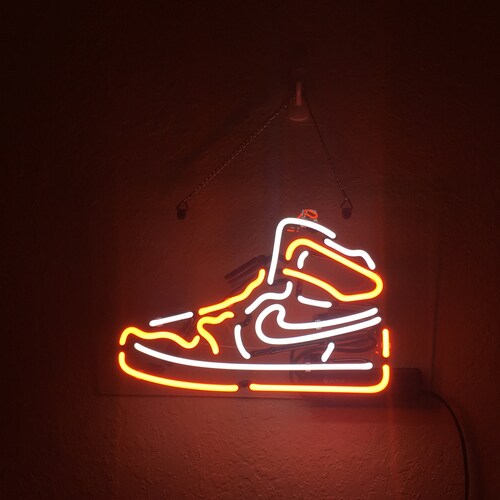AJ1 Retro Shoe Neon | Etsy