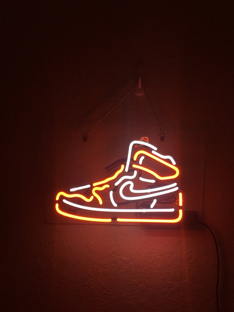 AJ1 Retro Shoe Neon | Etsy