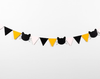 Black Cat Garland | Halloween Party | Halloween Decor | Trick Or Treat | Hocus Pocus | Spooky