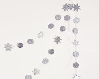Shining Stars Silver Garland - Stardust Collection