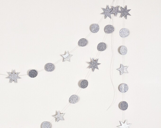Shining Stars Silver Garland - Stardust Collection