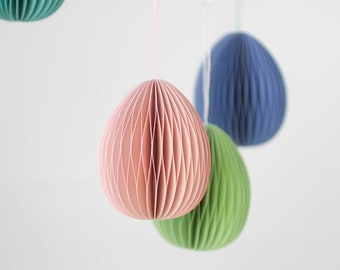 Set of 4 Paper Handmade Easter Eggs