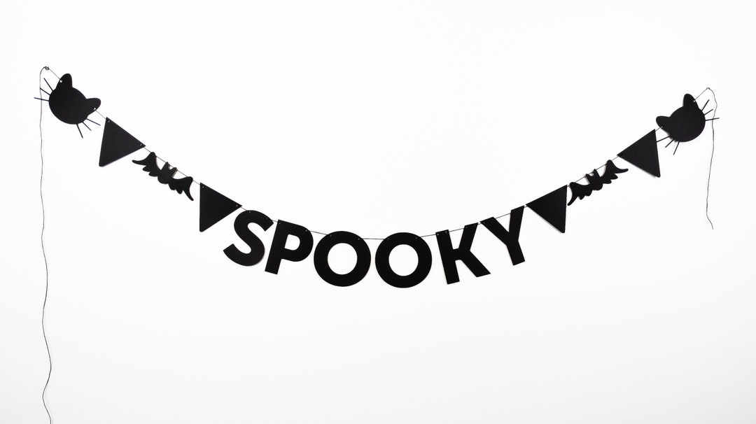 Spooky Halloween Garland Halloween Party Halloween Decor Etsy