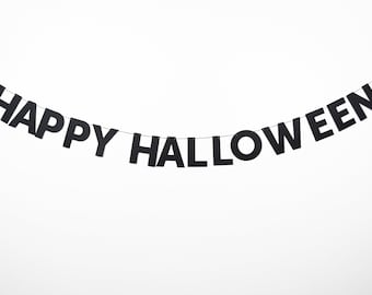 Happy Halloween Garland | Halloween Party | Halloween Decor | Trick Or Treat | Hocus Pocus | Spooky