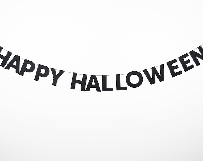 Happy Halloween Garland | Halloween Party | Halloween Decor | Trick Or Treat | Hocus Pocus | Spooky