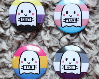 Pride Ghost Buttons