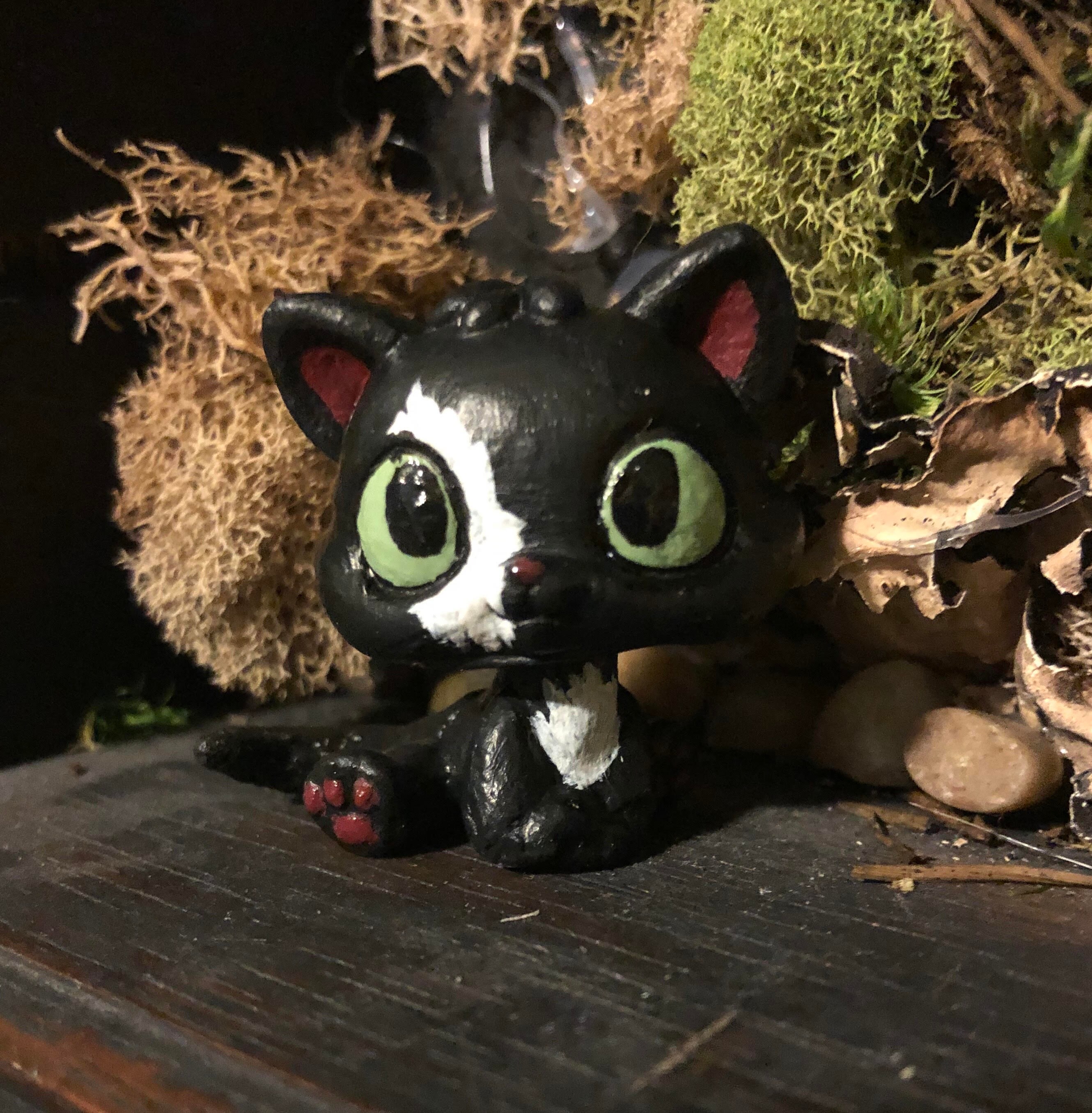 Warrior Cat Ravenpaw Inspired Custom Lps Custom Warrior Cat 