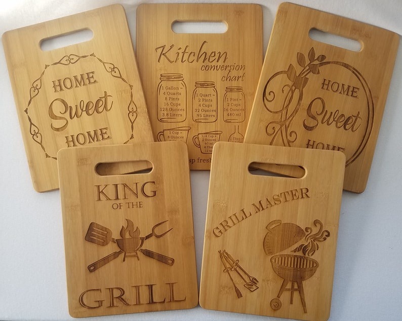 Cutting Board With Laser Engraved Saying kitchen Etsy
