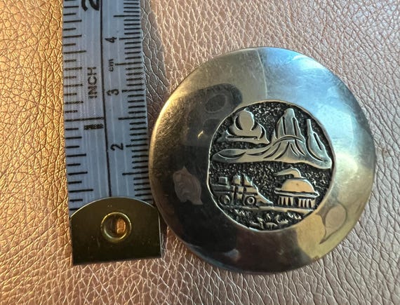 sterling,silver,stud, earrings, signed,native,Ame… - image 3