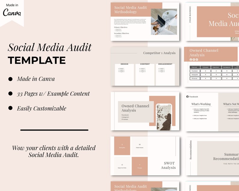 Social Media Manager Starter Kit Social Media Manager Bundle Etsy