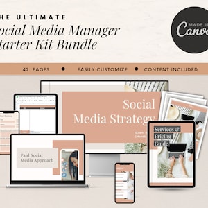 Social Media Manager Starter Kit | Social Media Manager Bundle | Social Media Manager Templates | Social Media Management
