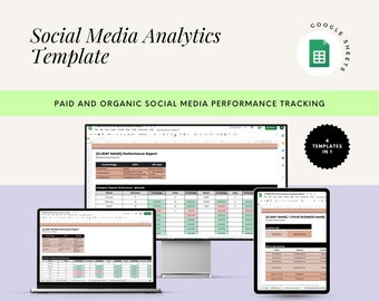 Social Media Analytics Report Template Social Media Report Social