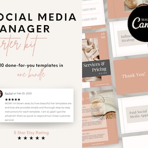 Social Media Manager Templates Bundle | Social Media Manager Bundle | Social Media Manager Kit | Client Proposal | Project Proposal