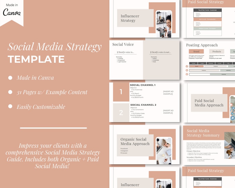 Social Media Manager Starter Kit Social Media Manager Bundle Etsy