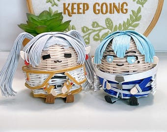 Frieren Himmel handmade paper toy figure 葬送のフリーレン