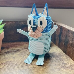 Bluey handmade paper toy/ keychain