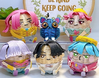 K-pop Demon Hunters Saha boys handmade paper toy Baby Jinu Abby Mystery Romance