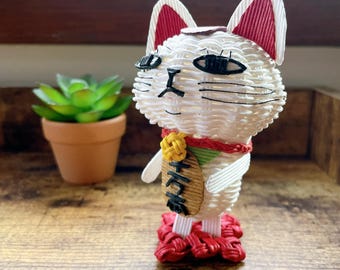 Turbo Granny/ tabo baba/ maneki neko handmade paper toy