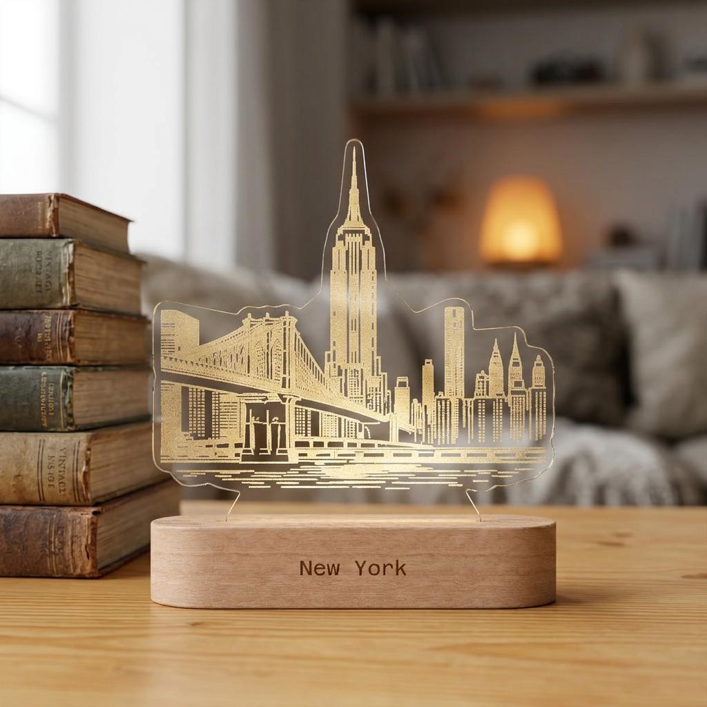New York Skyline Led - Etsy