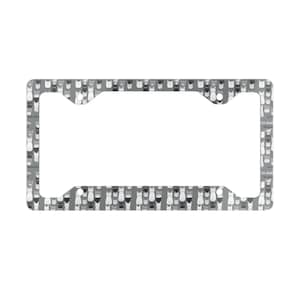 Cat Silhouettes Metal License Plate Frame